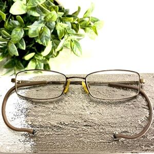 CHARMANT Vintage Flexible Memory Metal CFX 51-18-140 Titanium Nickel Eye…